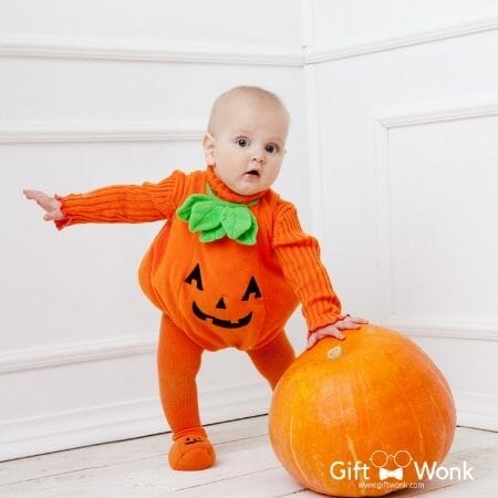 Novelty Halloween Gift - Cute pumpkin bodysuit for kids