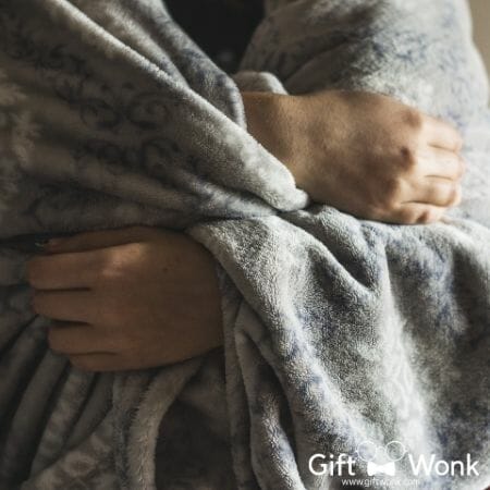 Christmas gifts for her - gray wearable blanket